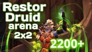 WoW legion 7.3.5 Restor Druid,Arena 2x2 2200тр+ (6 Season)