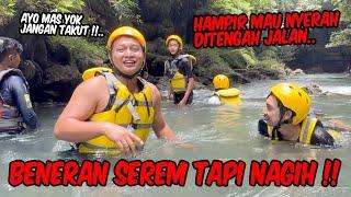 Nekat rafting di sungai arus deras tanpa kapal !! COBAIN DULU NIH GREEN CANYON PANGANDARAN