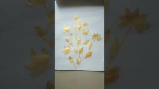 golden flower painting ️ with renuarts @renu-arts