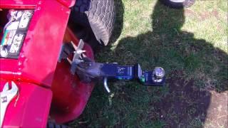 home made lawn mower hitch