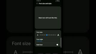 How to change the text font style on your galaxy android phone?