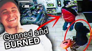 Camera Captures Killer Shooting And Burning Teen Cashier