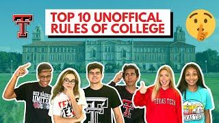 Top 10 Unofficial Rules of Being on Campus | TTU Vlog Squad