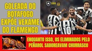 Botafogo amplia vexame do Fla, que fez churrasco no dia em que deveria jogar a semi da Libertadores