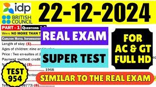 IELTS Listening Practice Test 2024 with Answers | 22.12.2024 | Test No - 954