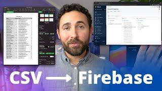 How to import CSV files into Firebase / Firestore in 7 minutes