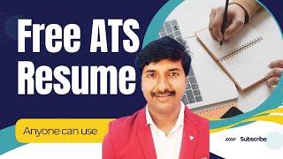 Best ATS Resume for freshers and Experienced | Free ATS Resume | Lucky Techzone