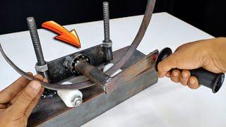 Awesome Techniques For Flat Bar Bending / Useful And Easy Tools For Metal Bar Bending