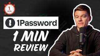 1Password: Advanced Security Measures and Dark Web Monitoring Quick 1min Review⏱️