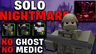 Solo Nightmare Chapter 1 without Ghost/Medic - Tower Defense X