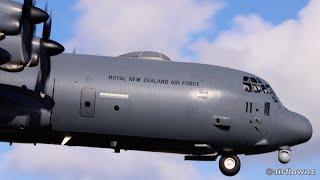 RNZAF First  Lockheed Martin C-130J  Arrives in Auckland - 2024.