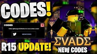 *NEW* ALL WORKING R15 UPDATE CODES FOR EVADE! ROBLOX EVADE CODES