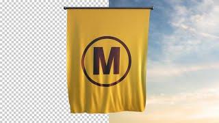 Shiny Texture Detailed Flag Logo Reveal After Effects Templates