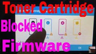 HP Color LaserJet Pro MFP M454 M479 Non-HP Chip Detected toner cartridge blocked by printer firmware