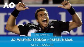 Jo-Wilfried Tsonga v Rafael Nadal | Australian Open 2008 Semifinal