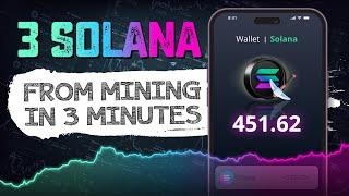 How I Made 3 SOLANA in 3 Minutes Using Cloud Mining!