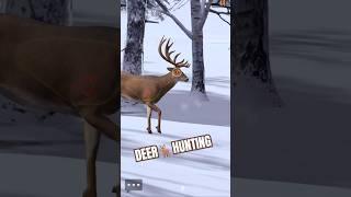 Deer Hunting 1Sniper In ️Snow #shorts #deerhunting #trendingvideo