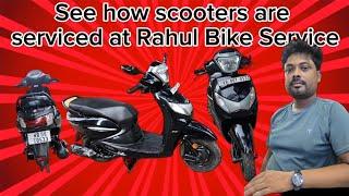 Dekhun Scooty ki vabe full service kora hoy | Rahul Bike Service