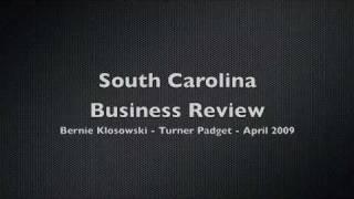 South Carolina Business Review - Bernie Klosowski - Turner Padgett - APR 2009