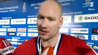 Jiri Novotny after Czechia gets bronze