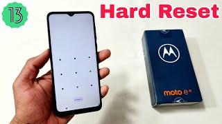 Moto e13 Hard Reset | Moto e13 Pattern Lock Remove Without Pc | Android 13 | Password Remove |