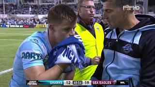 Dylan Walker breaks Jayden Brailey's jaw #NRLSharksManly