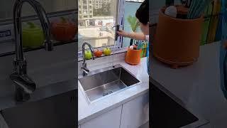just found out that I can install this soap dispenser on the sink, press it to dispense liquid