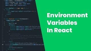 EP 001 - Setting up environment variables for your React project