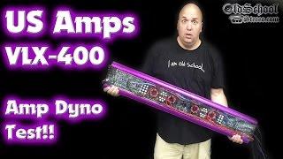 Most Powerful Old School Amp - US Amps VLX-400 Amp Dyno Test 1 Ohm UltraHD