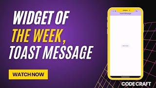 Toast Message in Flutter | Widget of the Week | Tutorial in Hindi/Urdu