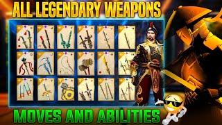 shadow fight 3 all weapons! moves & abilities of all weapons in sf3! sf3 all legendary weapons 