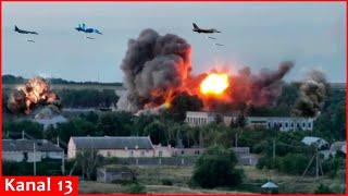 Ukraine's F-16, Su-27, MiG-29, Mirage 2000 jets begin destroying Russian targets as a team