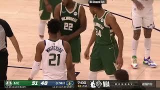 Hassan Whiteside 4 blocks on Giannis