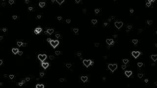White Neon Flying Hearts Background | Hearts Background| 3-Hour 4k Screensaver