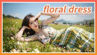 [4K AI] 꽃무늬 드레스 화보 (floral dress pictorial) #ai룩북 #ailookbook