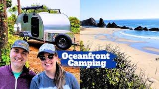 Teardrop Camping: Oregon Beach Hipcamp Site