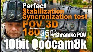 IMU Stabilised #Shramko POV helm test with #Qoocam8k cameras