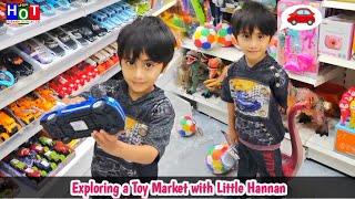 Exploring a Toy Market with Little Hanaan | Cars, Dinosaurs, Dolls & More! @HabeebiOfficialTv