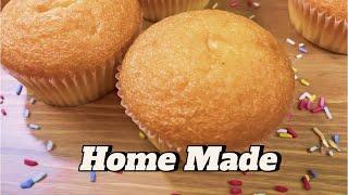 Cupcake recipe | Vanilla muffins recipe | Homemade muffins