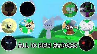 (MEGA UPDATE!) 3D SPRUNKI RP AND ANIMATIONS - How to get ALL 10 NEW BADGES NEW UPDATE! (ROBLOX)