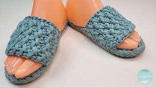  Тапочки | Бесплатный мастер-класс | Учимся вязать обувь крючком | CROCHET SHOES