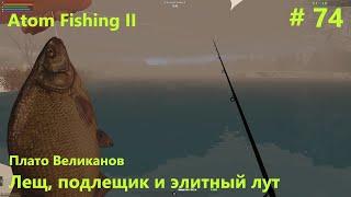 Лещ, подлещик и элитный лут. Плато Великанов.  #74.  Прохождение Atom Fishing II