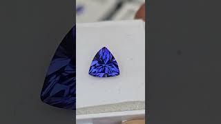 Very Rare D Block Colour Natural Unheated Tanzanite Trillion 7 mm ,  Cut Dm For Information