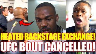 Heated BACKSTAGE EXCHANGE, Israel Adesanya REACTS to Alex Pereira, Jon Jones at La Cage Netflix