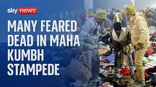 Many feared dead after stampede at Maha Kumbh Hindu festival in India