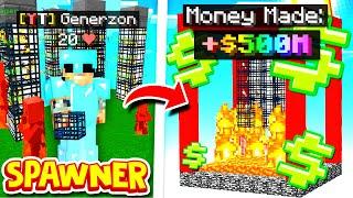 How our FIRST SPAWNER will MAKE US RICH in *NEW* SKYBLOCK MAP | Minecraft SKYBLOCK SERVER #2