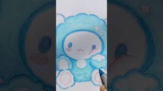 Drawing  cinnamoroll #shorts #cute #colouring #sanrio #artshorts