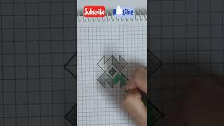 Colorful Geometric Drawing | Easy Grid Art Design#GeoArtStudio#GeometricDrawing