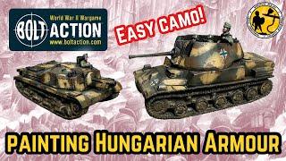 Warlord Games | Bolt Action V3 | Hungarian Armour Tutorial | How to Paint Easy Camo