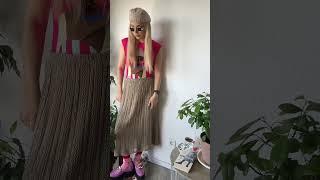 1 винтажный вязаный костюм и 3 лука с ним #секондхенд #барахолка #находкибарахолки #secondhandhaul